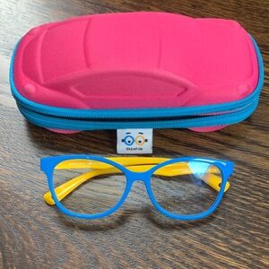 SEEAFUN Blue Light Glasses for Kids, UV400 protection, Anti Blue Ray, Pink Case